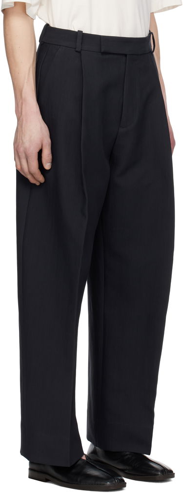 Nohavice Studio Nicholson Studio Nicholson Pull Wool Trousers Čierna | PULL SNM - 1278, 4
