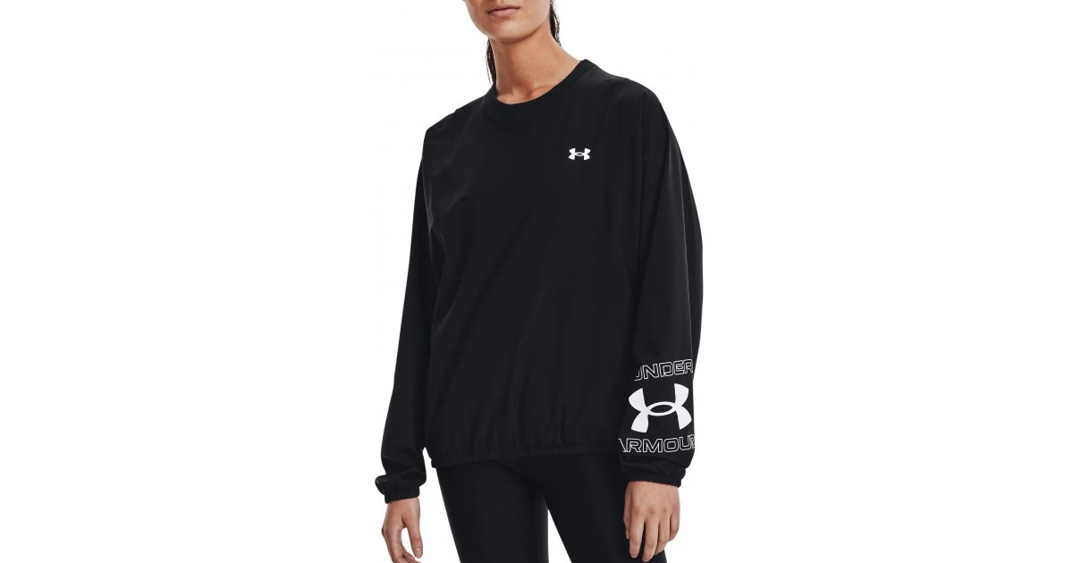 Mikina Under Armour Sweatshirt Woven Graphic Čierna | 1369891-001, 1