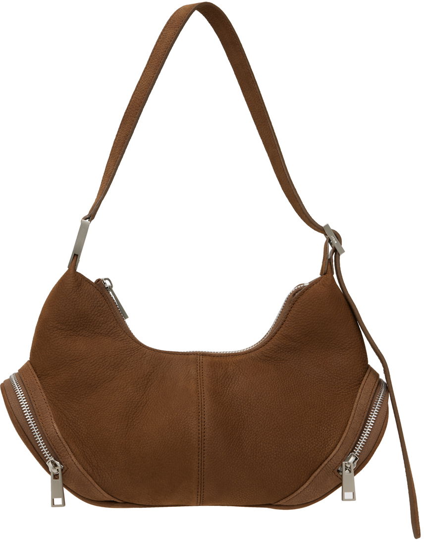 Taška cez rameno OSOI Suede Shoulder Bag Hnedá | 24FWB03013048, 0