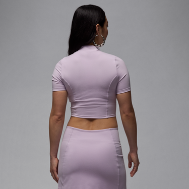 Sukňa Jordan Jordan Knit Short Sleeve Crop Top Fialová | HJ0083-530, 3