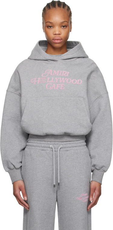 Mikina AMIRI Amiri Hollywood Cafe Hoodie Šedá | AWJYHD1024, 0