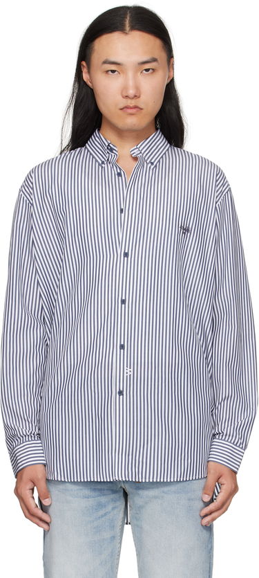 Košeľa Ksubi Ksubi KSignature Long Sleeve Shirt Modrá | MFA25SH020, 0