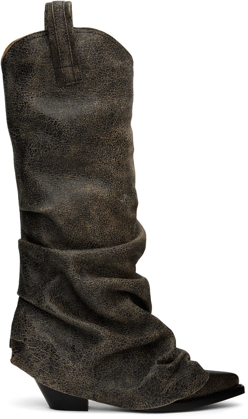 Oblečenie R13 R13 Mid Cowboy Sleeve Boots Hnedá | R13S0107-S131A