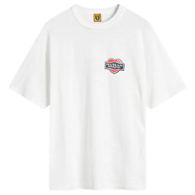 Tričko Human Made Human Made Heart Stamp T-Shirt, Size Large Biela | HM30TE012-WHT