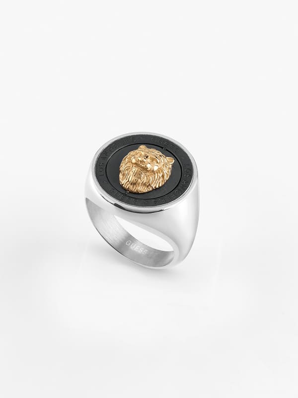 Prsteň GUESS “Lion King” Ring Metalická | JUMR01315JW, 0