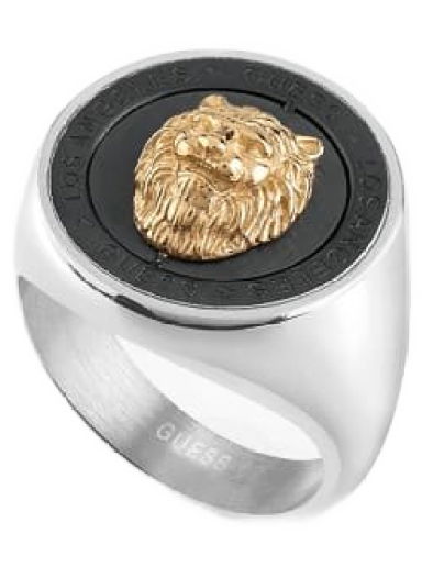 Prsteň GUESS “Lion King” Ring Metalická | JUMR01315JW