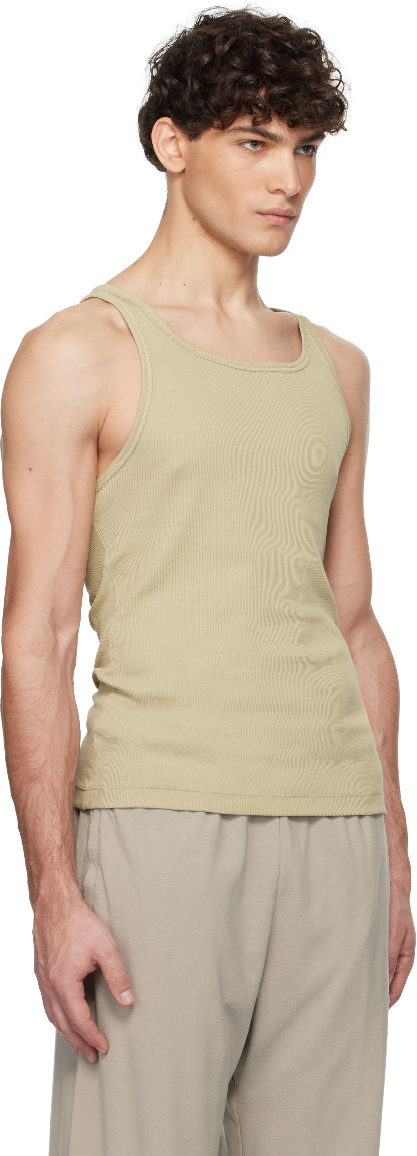 Tielko SKIMS Three-Pack Rib Tank Tops Zelené | TP-TNK-5788M, 1