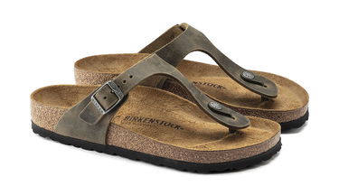 Tenisky a topánky Birkenstock Gizeh FL Faded Khaki Narrow Fit Hnedá | 1019383, 7