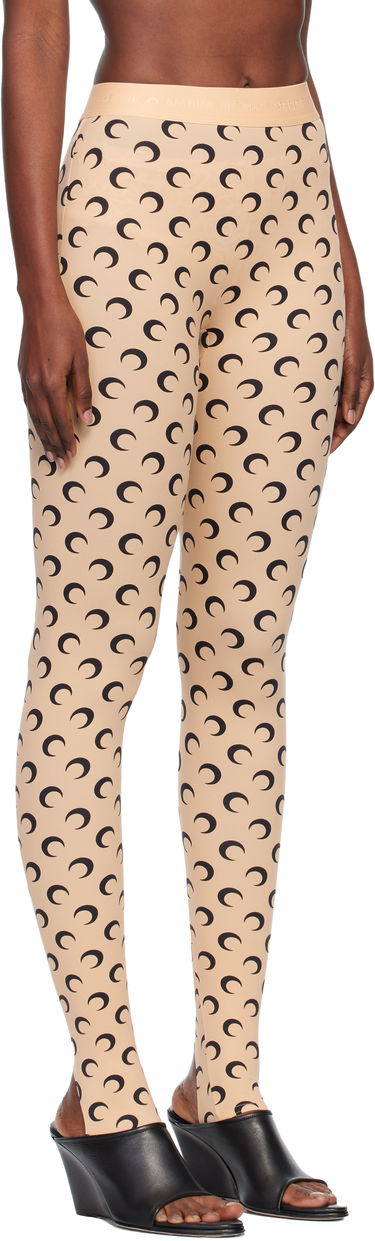 Legíny Marine Serre Stirrup Leggings with Moon Print Červená | WPA111A CJER0001, 1