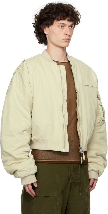 Bomber bunda Entire Studios Entire Studios A-4 Bomber Jacket Béžová | ESU-S25-1008-BA, 4