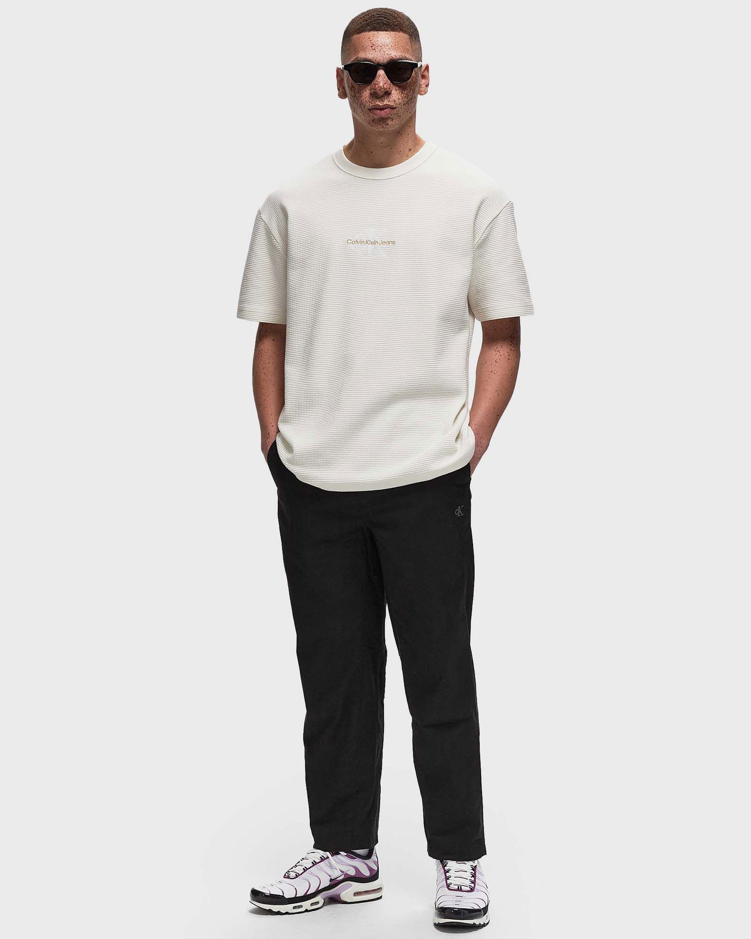Džínsy CALVIN KLEIN CROPPED WOVEN PANT Čierna | J30J326822BEH, 1