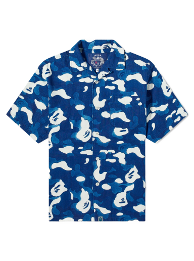 Košeľa BAPE A Bathing Ape Abc Camo Vacation Shirt Indigo Navy | 001SRJ801002M-IND