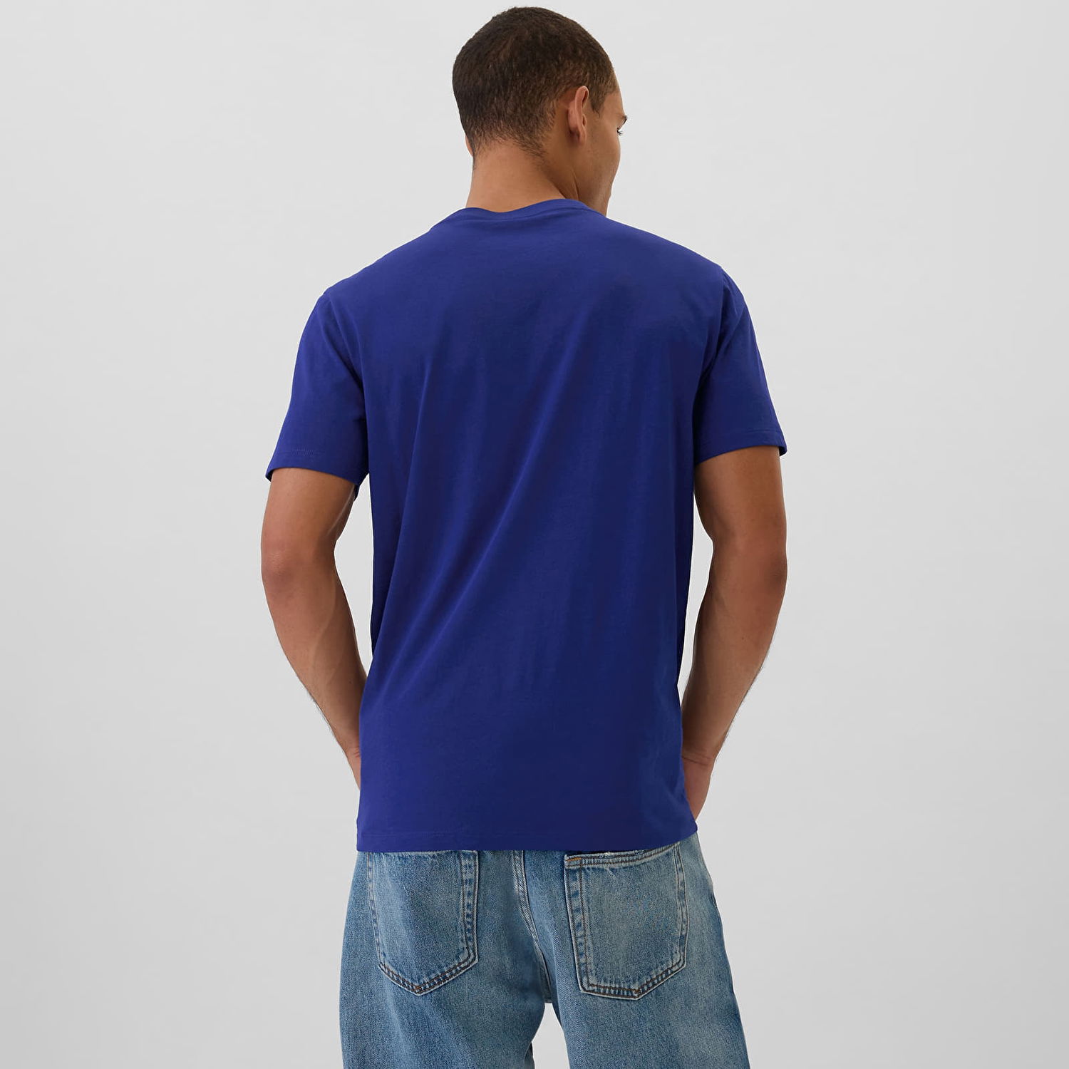 Tričko GAP T-shirt Logo New Arch Tee Bellwether Blue S Modrá | 570044-27, 1