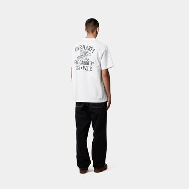 Tričko Carhartt WIP Carhartt WIP Cabinetry Short Sleeve T-Shirt Biela | I034779_7, 2