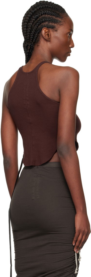 Tielko Rick Owens DRKSHDW Concordians Basic Rib Tank Top Hnedá | DS02E7100 RN, 2