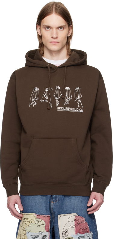 Mikina KidSuper KidSuper String Puppet Hoodie Hnedá | SS25-HD-02, 0