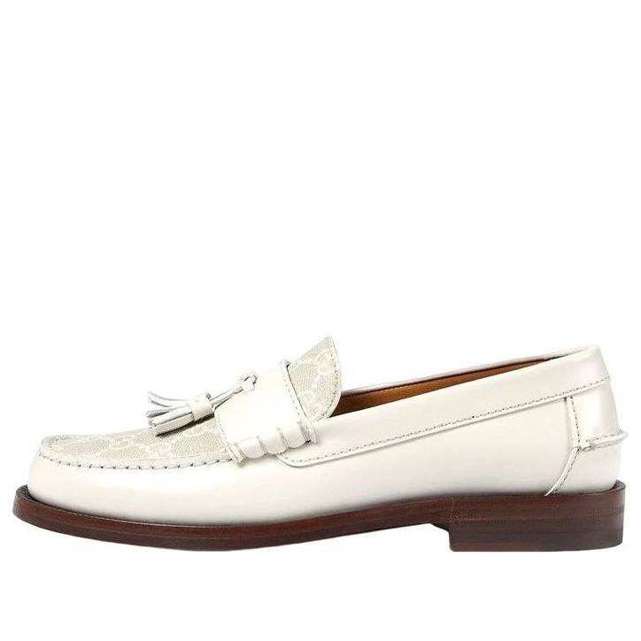Tenisky a topánky Gucci Gucci Supreme Tassel Loafers Biela | 694866-17X50-9071