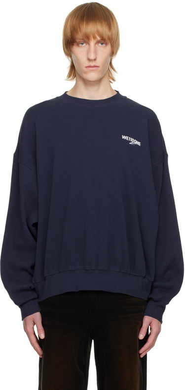 Sveter We11done Designer Basic Sweatshirt Modrá | WD-TS3-22-798-U-NV, 0