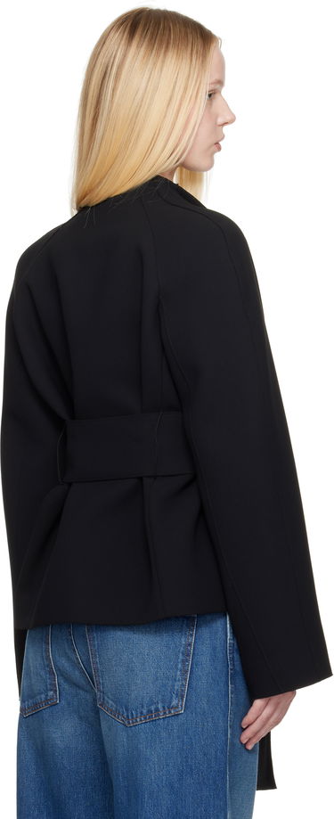 Bunda Khaite KHAITE Edith Belted Jacket Čierna | 61814114, 2