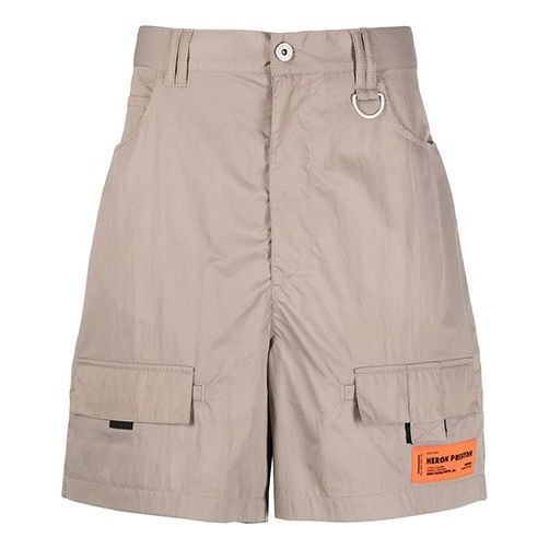 Šortky HERON PRESTON Heron Preston SS21 Spray Cotton Cargo Shorts Béžová | HMCB005R21FAB0016100, 0