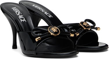Starostlivosť o obuv Versace Versace Opera Bow Patent Heeled Sandals Čierna | 1018239_D2VE_1B00V, 3