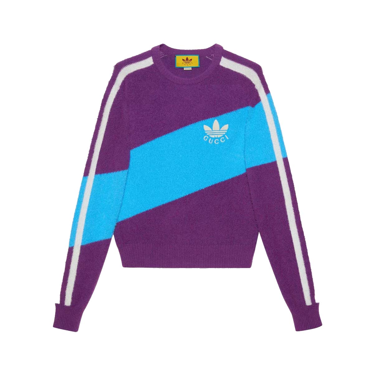 Mikina Gucci adidas x Wool Shirt Purple/Light Blue Fialová | ‎723092 XKCTZ 5998, 0