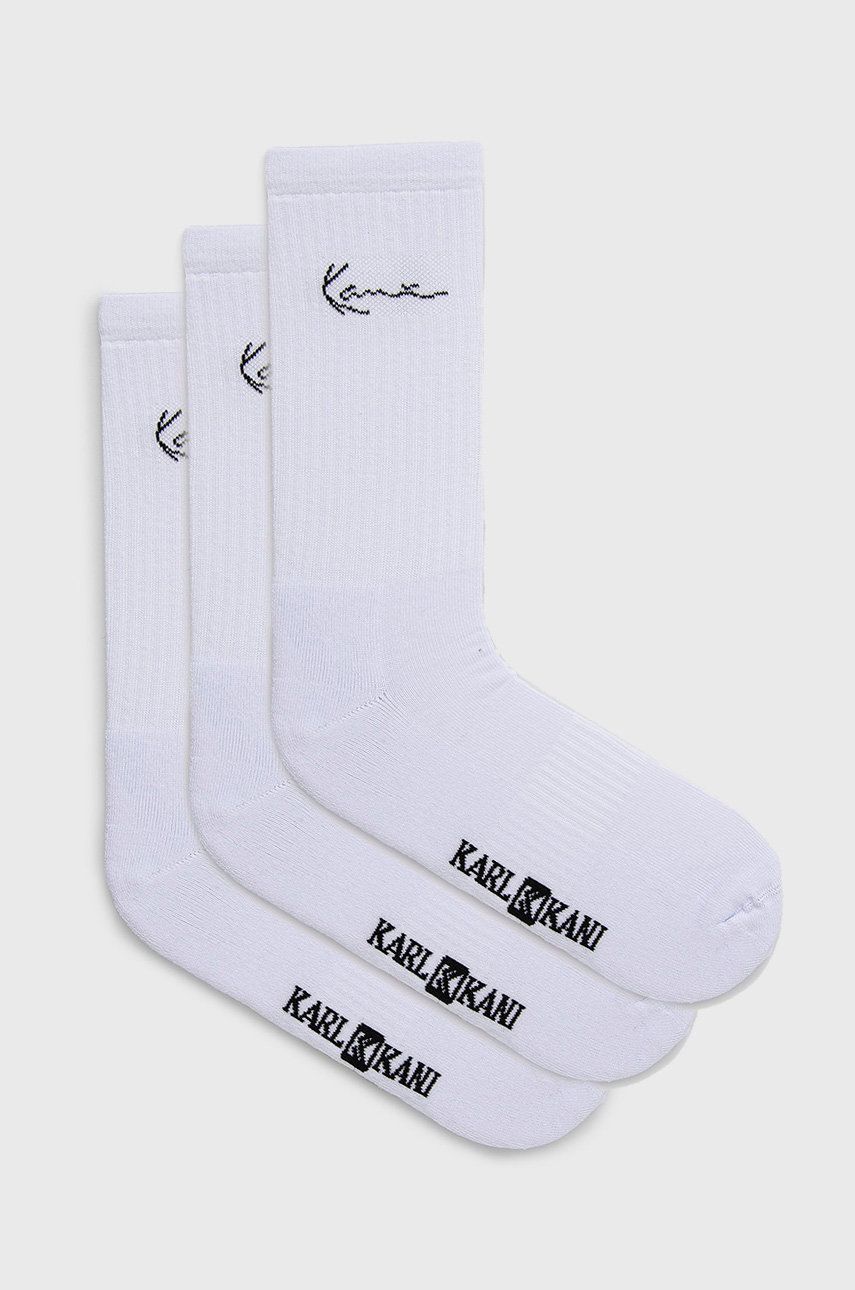 Ponožky Karl Kani Socks 3-pack Biela | KASK01100201, 0