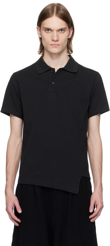Polo tričko Comme des Garçons Comme des Garçons Shirt Bias Cotton Piqué Polo Čierna | FO-T017-051, 0