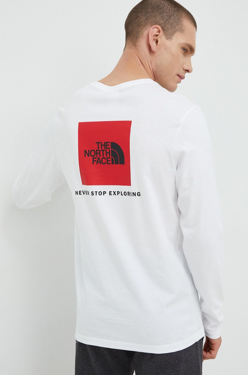 Tričko The North Face Red Box Long Sleeve Tee Biela | NF0A493LLA91, 0