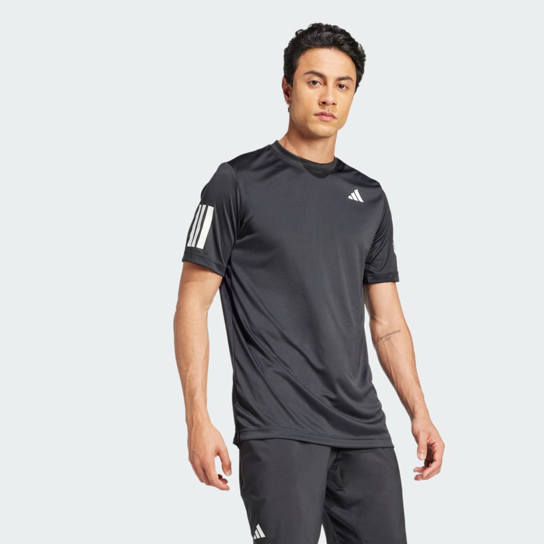 Tričko adidas Performance Climacool 3-Stripes Tennis T-Shirt Čierna | JG0978, 1