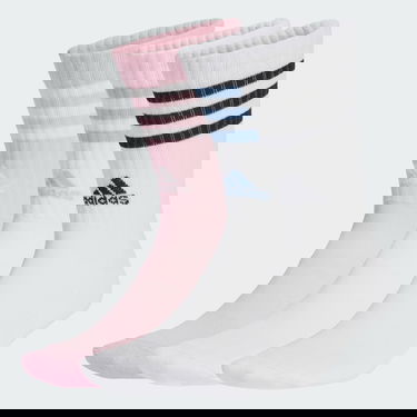 Ponožky adidas Performance 3-Stripes Cushioned Crew Socks (3 Pairs) Biela | JG5853, 2
