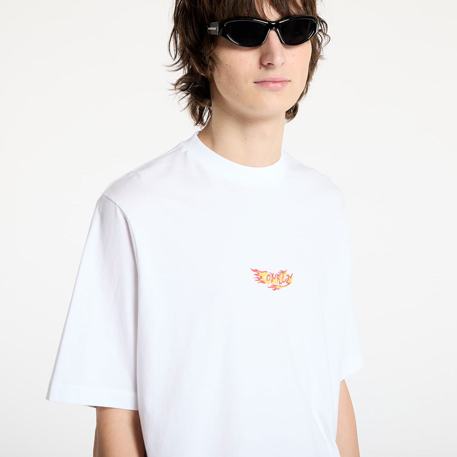 Tričko Marcelo Burlon Marcelo Burlon County Flame Boxy T-Shirt Biela | CMAA05AS25JER0070125, 1