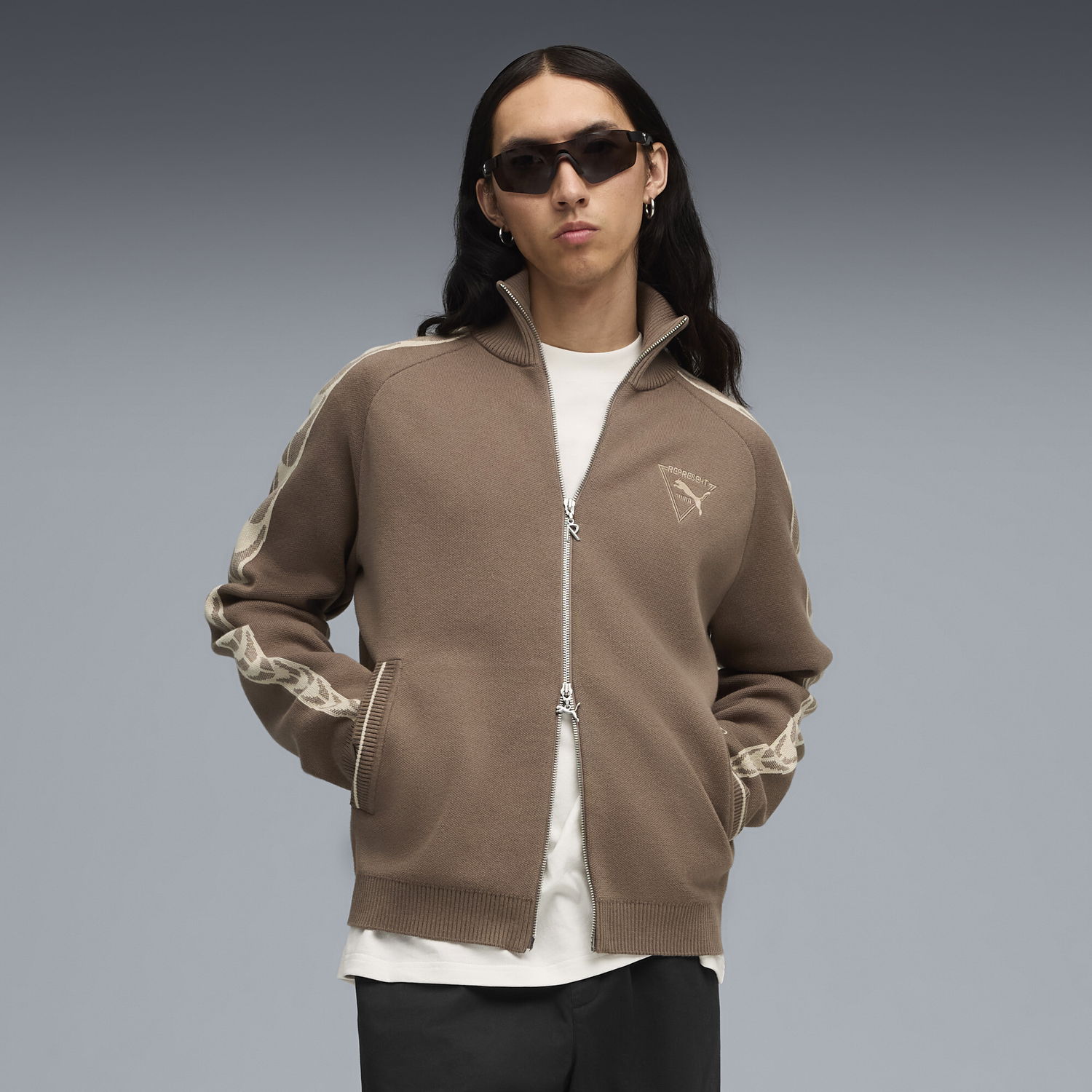 Mikina Puma REPRESENT T7 Jacket Hnedá | 632543_96, 0