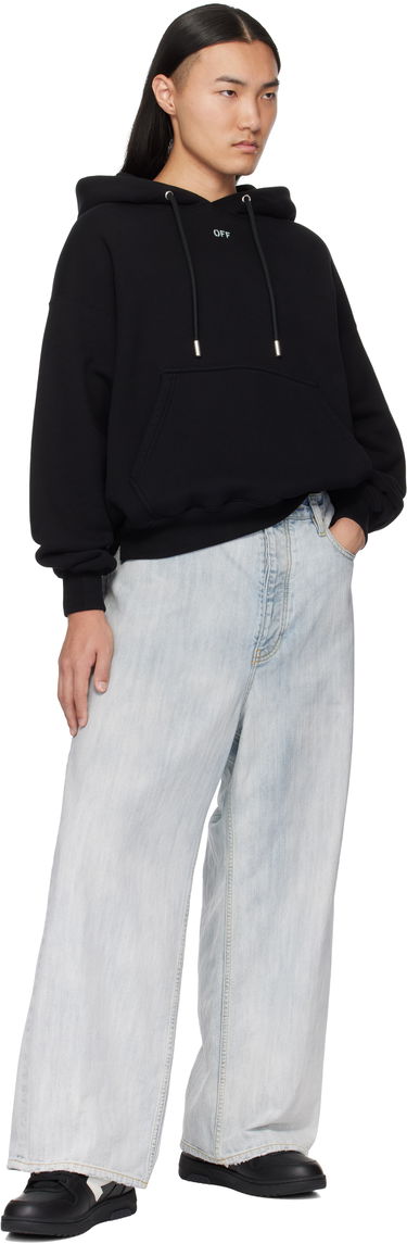 Mikina Off-White Designer Vibe Arrow Hoodie Čierna | OMBB085S25FLE00L1041, 3