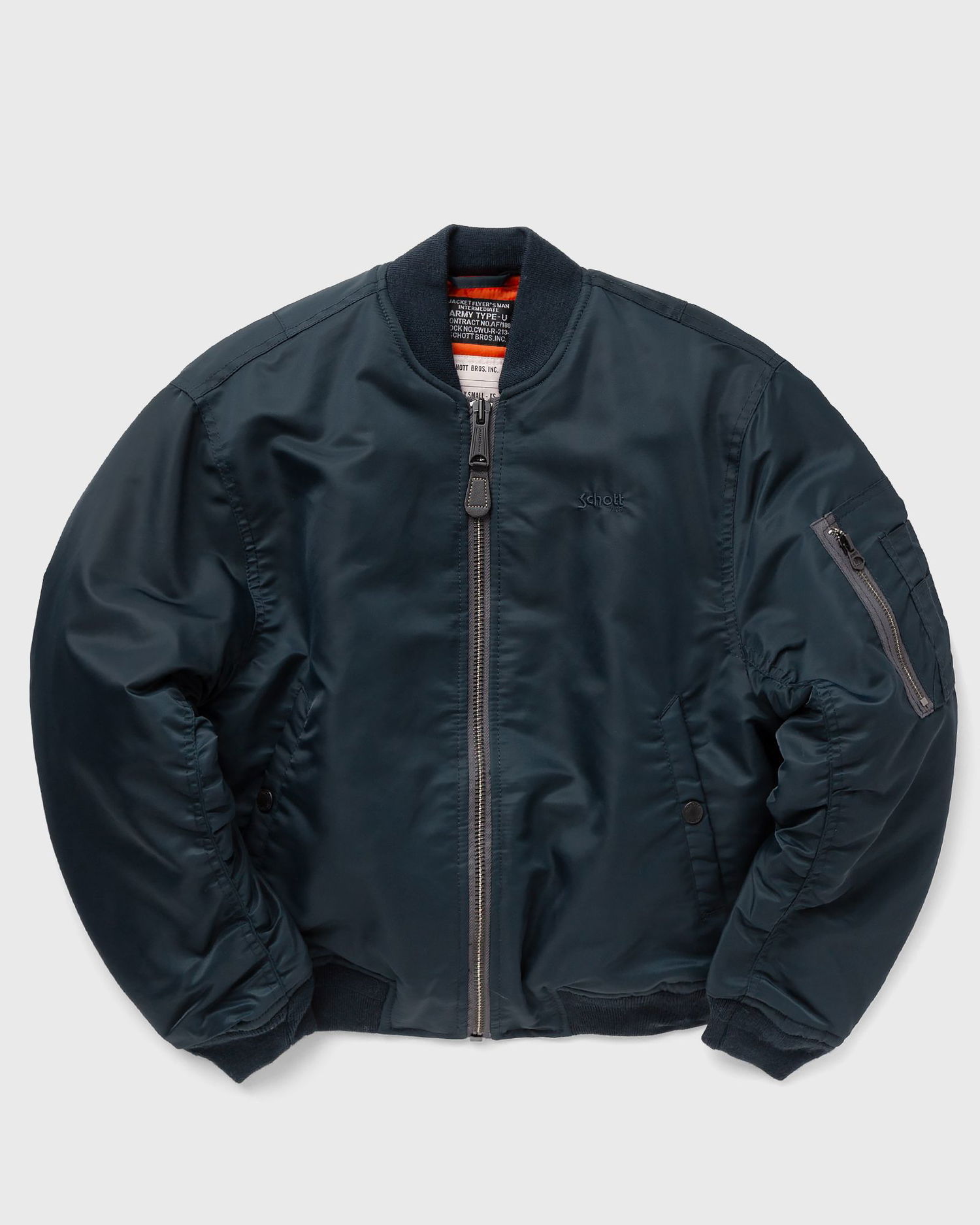 Bomber bunda Schott NYC Bomber Jacket Modrá | AIRF90WRS-NAVY, 0