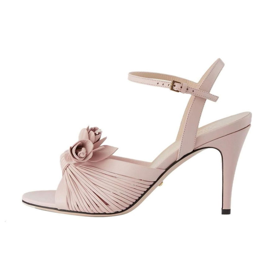 Tenisky a topánky Gucci Lovelight Flower Leather Sandals Ružová | 707742-C9D00-6910