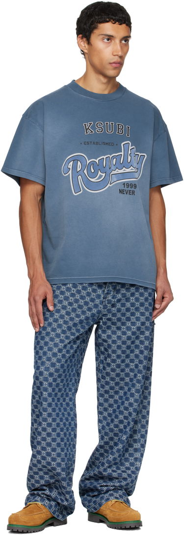 Tričko Ksubi Ksubi Champions Ekcess Short Sleeve T-Shirt Modrá | MFA25TE009, 3