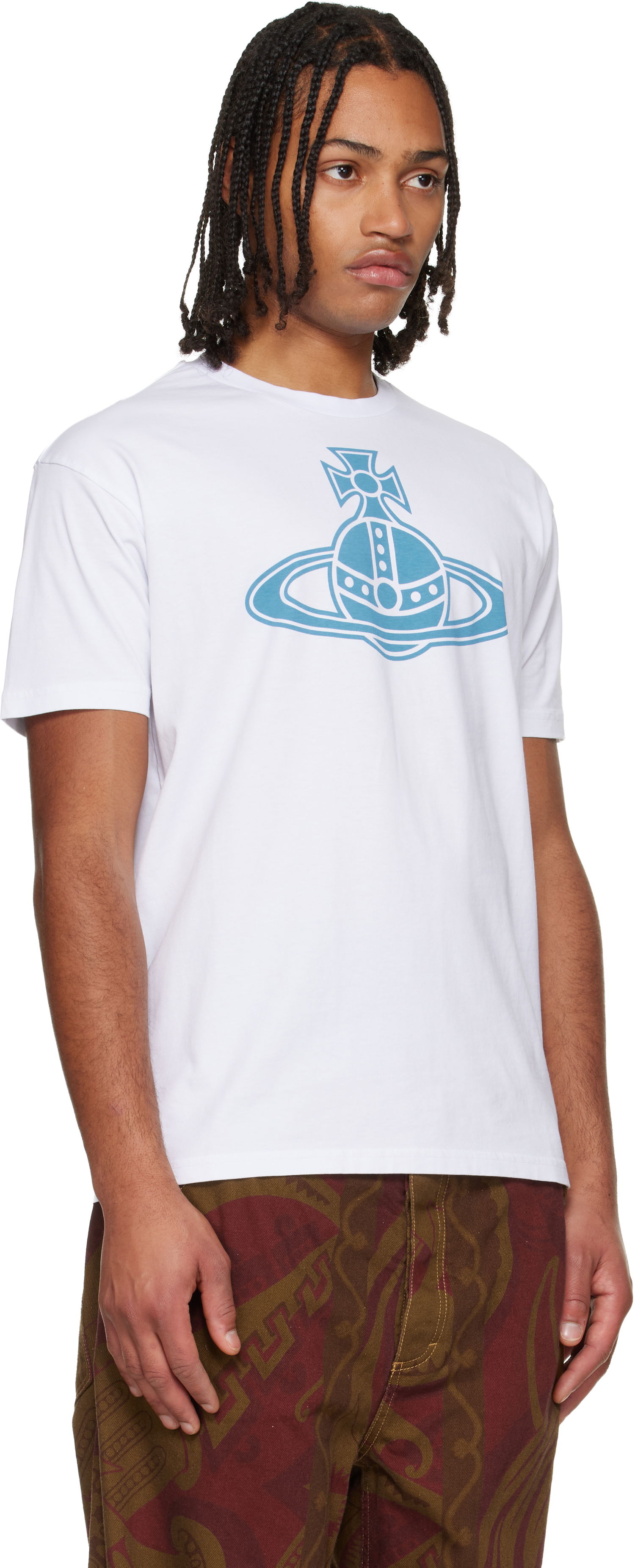 Tričko Vivienne Westwood Paris Orb Classic T-shirt Biela | 3G010049-J001M-, 1