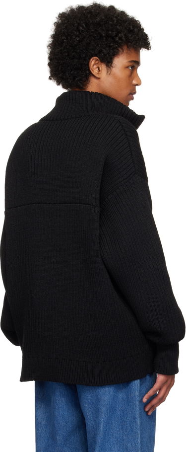 Sveter WTAPS WTAPS Sub Knit Quarter-Zip Sweater Čierna | 242MADT-KNM03, 2