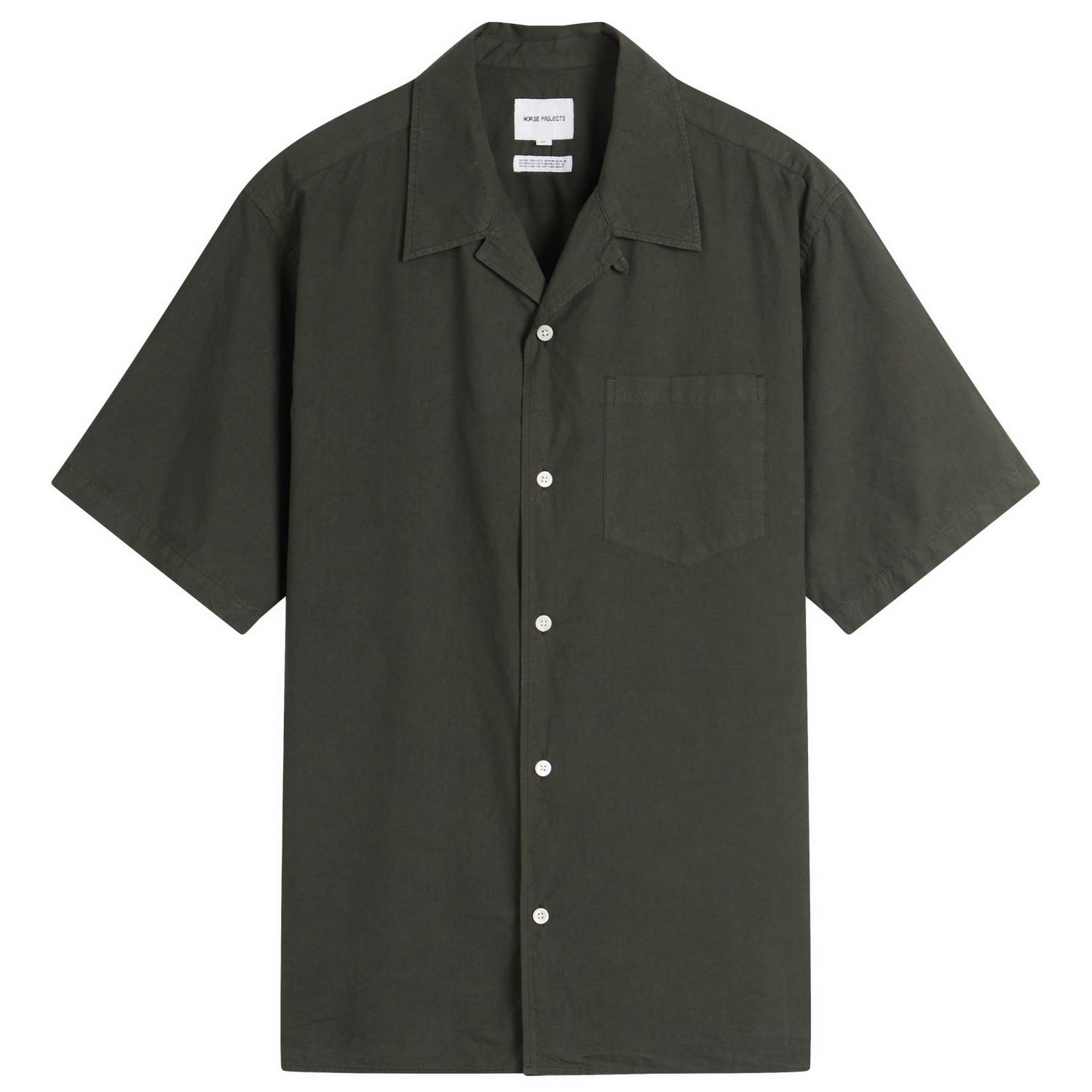 Košeľa NORSE PROJECTS Carsten Cotton Tencel Shirt, Size Large Zelené | N40-0579-8131, 1