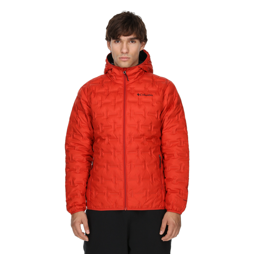 Prešívaná bunda Columbia Delta Ridge™ II Down Hooded Jacket Červená | 2086221698
