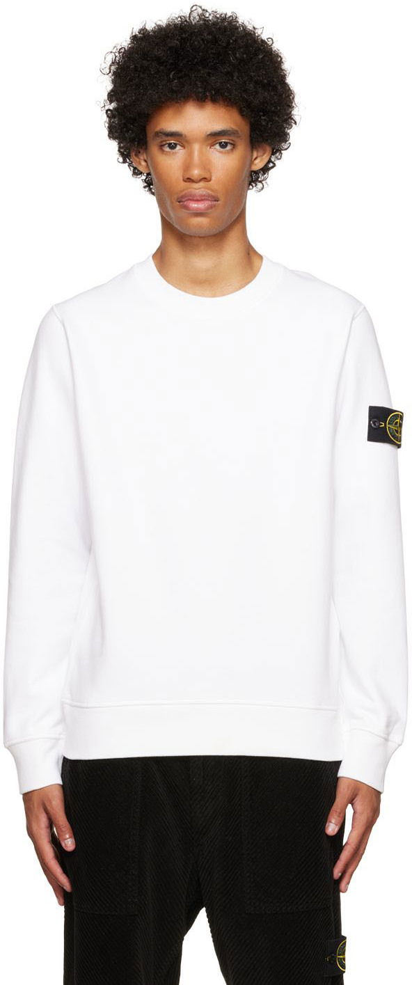 Sveter Stone Island Patch Biela | 771563020, 0