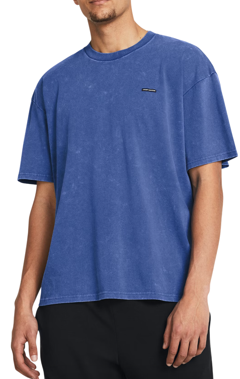 Tričko Under Armour Under Armour HW OS Logo Wash T-Shirt Modrá | 1389147-432, 0