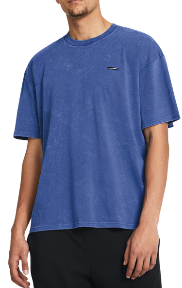 Tričko Under Armour Under Armour HW OS Logo Wash T-Shirt Modrá | 1389147-432, 0