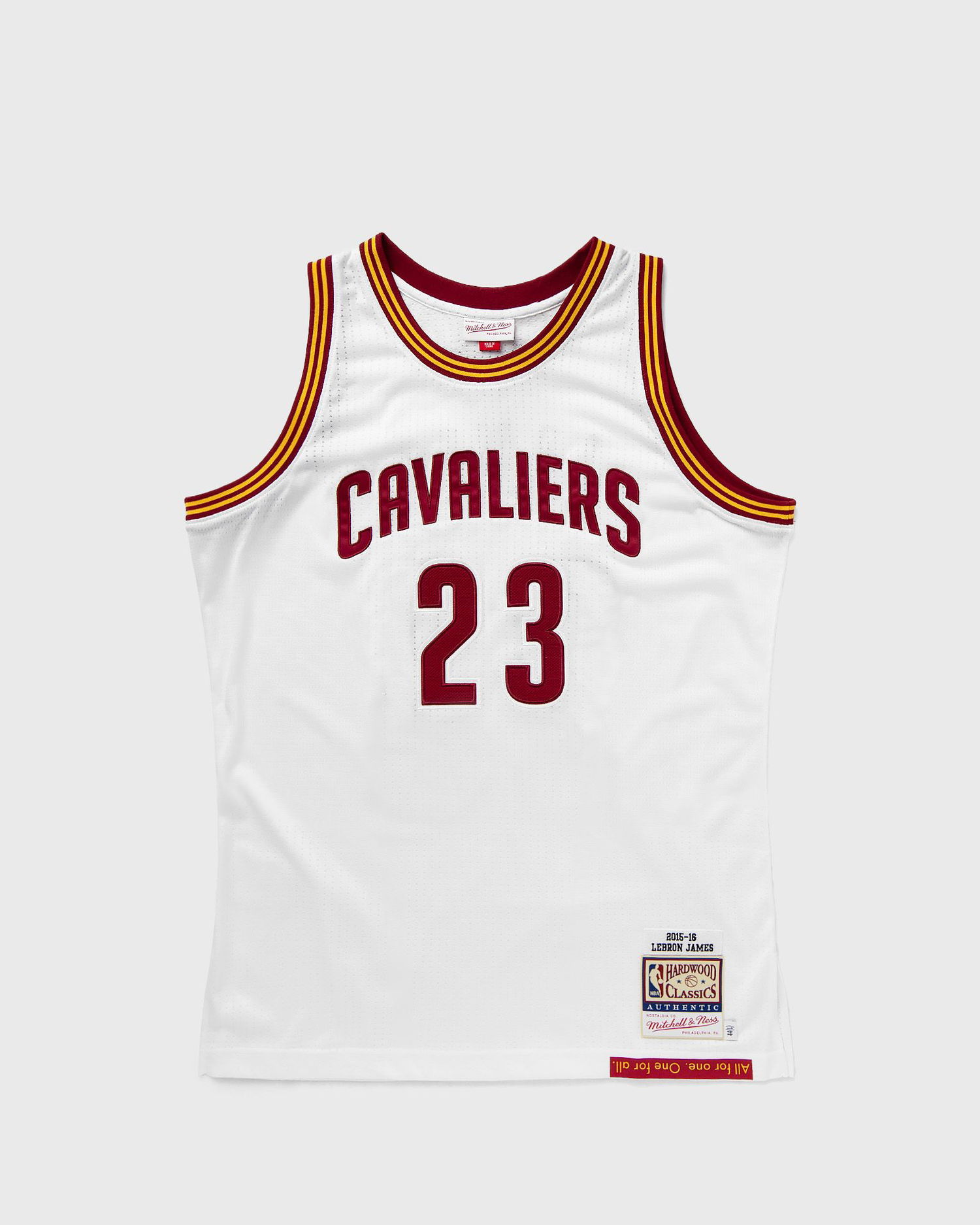 Dres Mitchell & Ness NBA AUTHENTIC JERSEY CLEVELAND CAVALIERS WHITE 2015 LEBRON JAMES #23 Biela | JY8692-CCAWHIT, 0