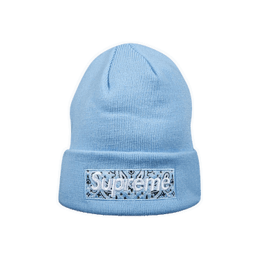 Kulicha Supreme New Era x Box Logo Beanie Modrá | FW19BN4 LIGHT BLUE, 0