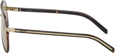 Slnečné okuliare Prada Iconic Metal Plaque Tortoiseshell Aviator Sunglasses Hnedá | 0PR B57S 21E10R59 8056262504444, 2