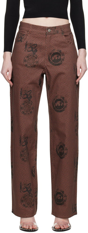 Džínsy Miaou Miaou Fargo Trousers Hnedá | 1007SCATL, 0