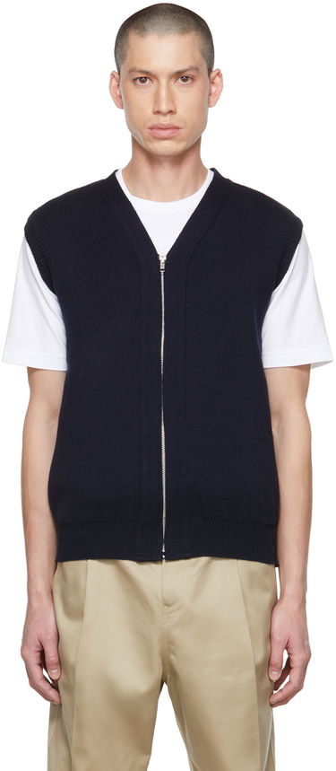 Vesta Comme des Garçons Lochaven of Scotland Edition Zip Vest Navy | DH-N506-051, 0