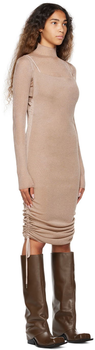 Šaty Dion Lee Dion Lee Drape Mini Dress Béžová | A7620P22, 1
